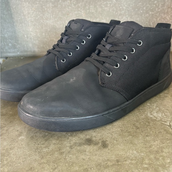 Black Timerlands Soft Suede And Fabric Men’s Shoe Size 11 Business / Casual - Picture 13 of 13